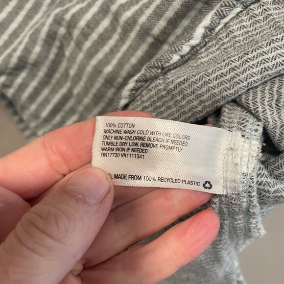 Merona Striped Doubled Fabric Tunic Top XS - Picture 3 of 4